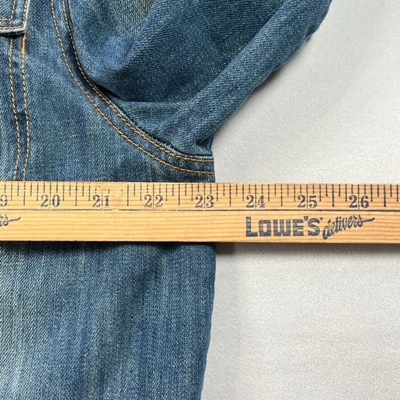 Y2K Denim Jacket Men 2XL Parish‎ Nation Blue Faded Vintage Streetwear - Picture 13 of 15